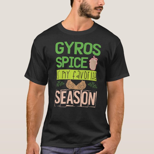 Camiseta GYROS Spice É Minha Época Favorita Griechenland ta (Frente)