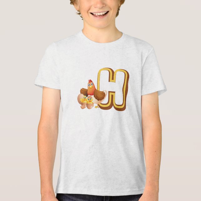 Camiseta H de Galinha (Frente)