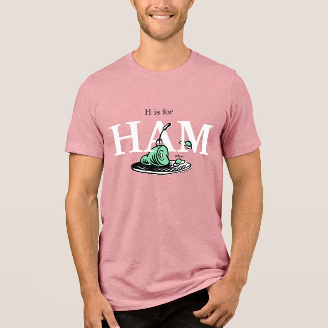 Camiseta "H é para HAM" | Design de Alfabeto (Frente)