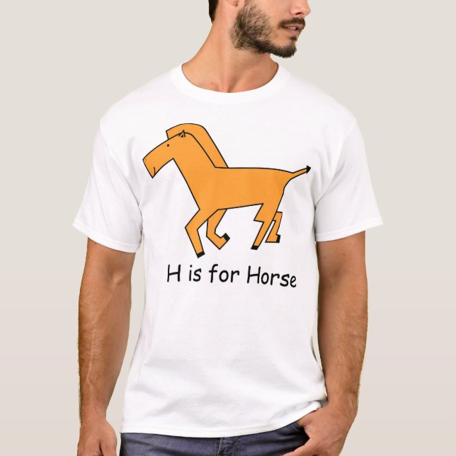 Camiseta H é para o cavalo (Frente)