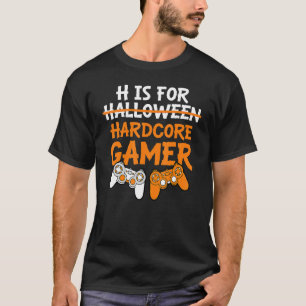 Camiseta H É Para Videos games De Halloween De Jogador Inte