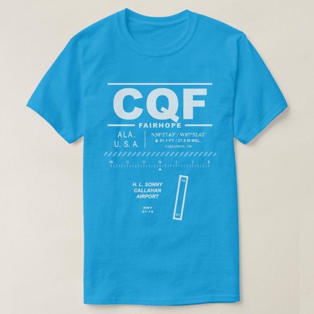 Camiseta H. L. Sonny Callahan Aeroporto CQF (Frente do Design)