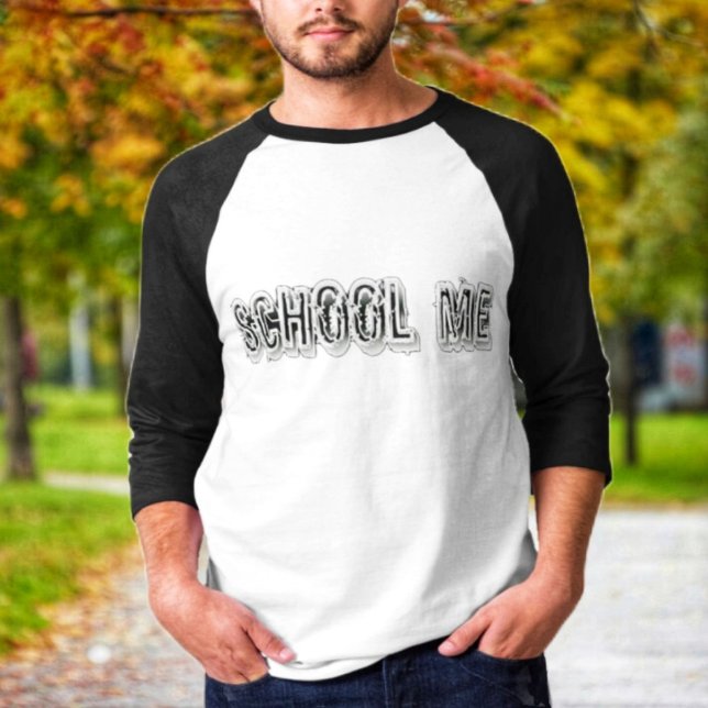 Camiseta H. Metal translúcido-Wht (Fall would be here soon, and you're prepared with your customized, Raglan t-Shirt!)