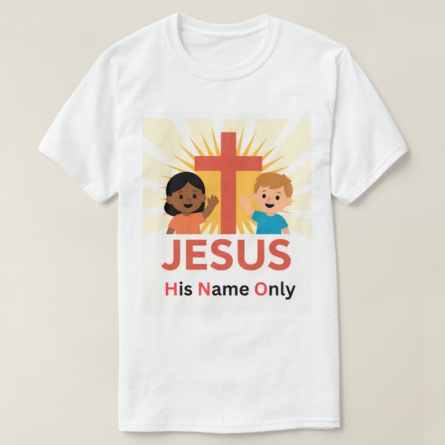 Camiseta H.N.O. - Somente o Seu Nome (Novo Logotipo) (Frente do Design)