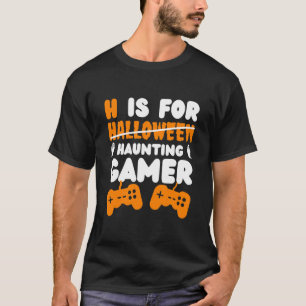 Camiseta H se for halloween engraçado gamer tee for games
