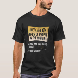 Camiseta Há 10 Tipos De Pessoas Que Compreendem
