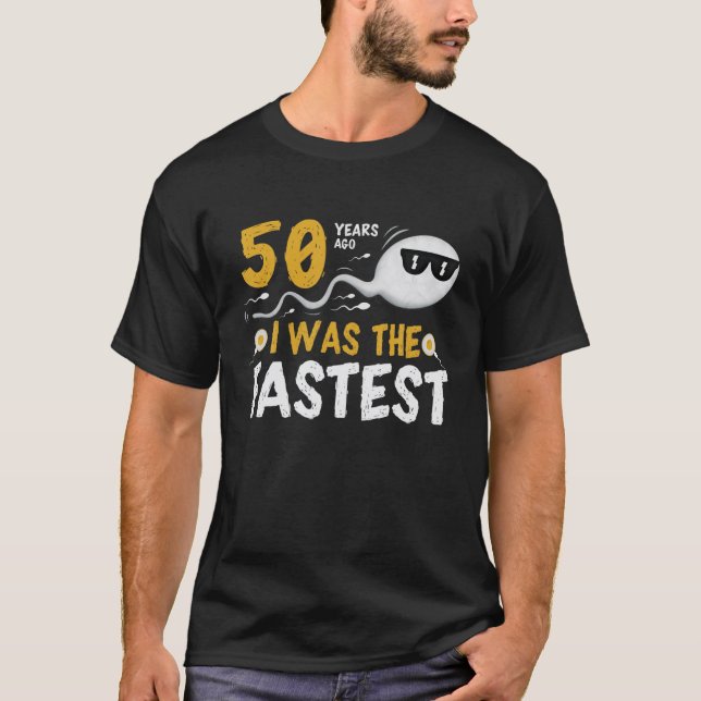 Camiseta Há 50 Anos Eu Era O Mais Rápido (Frente)