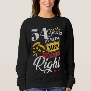 Camiseta Há 54 Anos Que A Sra. Sempre Engraçada Casais Ann