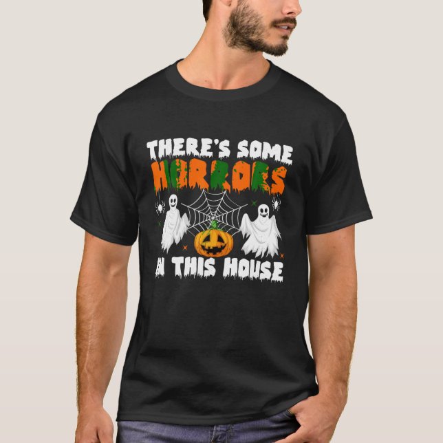 Camiseta Há alguns horrores nesta Assembleia, Spooky Pumpki (Frente)