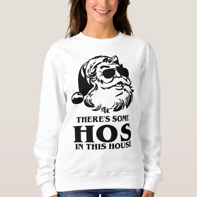 Camiseta Há alguns "Hos" neste Hos - Feliz Natal (Frente)