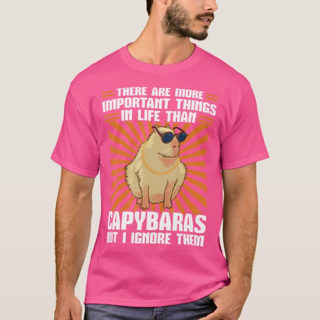 Camiseta Há Coisas Importantes, Capybaras Capybara (Frente)