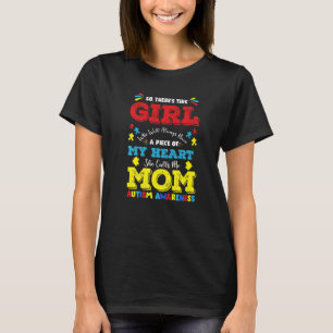 Camiseta Há Essa Garota Que Me Chama De Mãe Mãe Autismo A