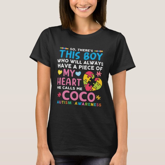 Camiseta Há Esse Menino Ele Me Chama De Coco Conscientizaçã (Frente)