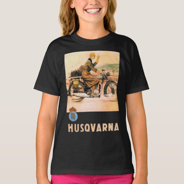 Camiseta ha > husqvarna > rap de coleção de motos eng (Frente)