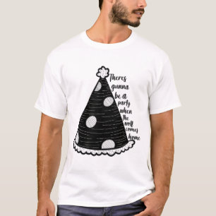 Camiseta Há Gunna A Festa Quando O Lobo Chegar Em Casa