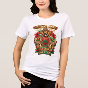 Camiseta 🇲🇦 HA HNA JINA Equipe Marrocos Dia de Jogo 2026 