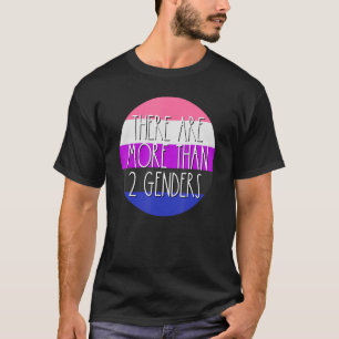Camiseta Há Mais De 2 Genderfluidos Genderfluido Flag Omn