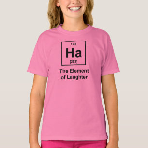 Camiseta Ha, o elemento do riso