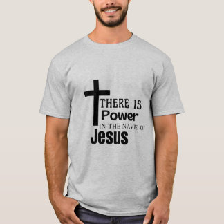 Camiseta Há poder em nome de jesus