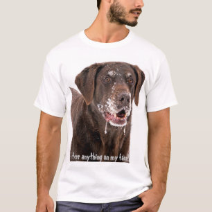 Camiseta Há qualquer coisa em meu chocolate Labrador da
