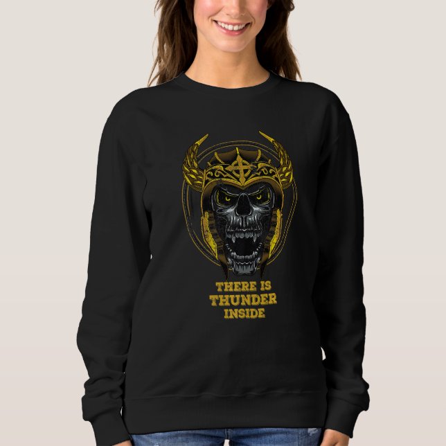 Camiseta Há Thunder Dentro Viking Northman Warrior Sk (Frente)