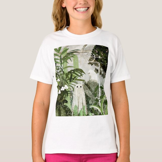 Camiseta Há Um Fantasma Na Estufa Novamente... (Frente)