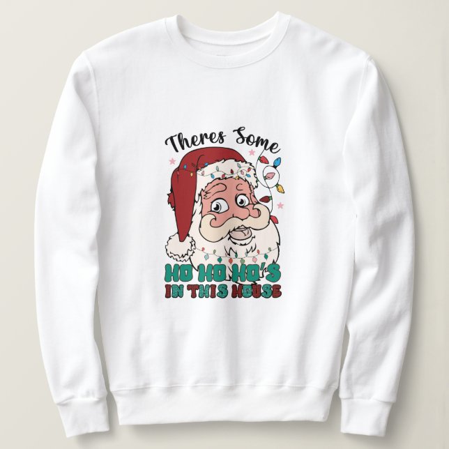 Camiseta Há um ho ho ho na casa (Frente do Design)