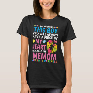 Camiseta Há um rapaz que ele me chama de Awarenes do Autism