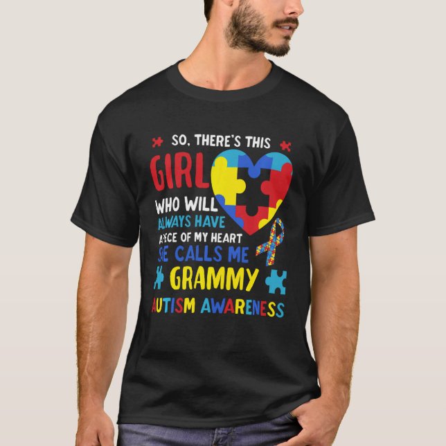 Camiseta Há Uma Garota Que Ela Me Chama De Autismo Gigi (Frente)
