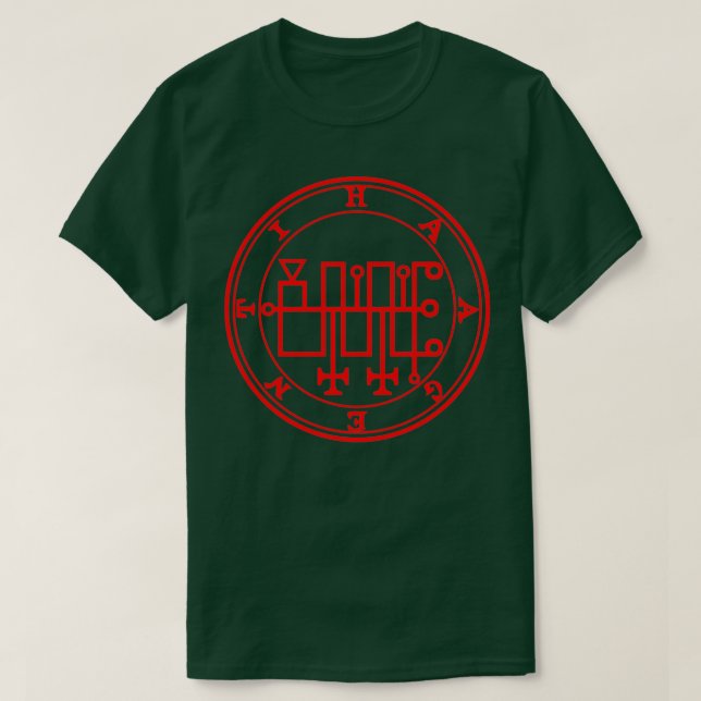 Camiseta Haagenti Ars Goetia Sigil Red (Frente do Design)