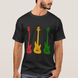 Camiseta Habb T s Rastafarian Rasta Guitar for Reggae