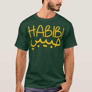 Camiseta HABIBI Árabe Dizendo Gráfico Engraçado