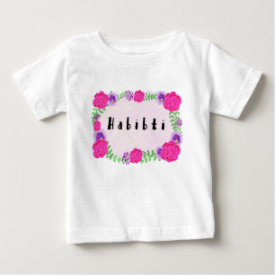 Camiseta Habibti Habibi Tshirt árabe para crianças