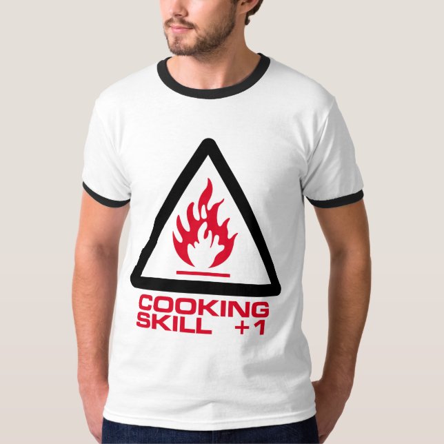 Camiseta Habilidade do cozinhar +1 (Frente)