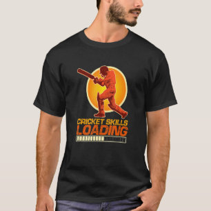 Camiseta Habilidades de Críquete Carregando Jogador de Críq