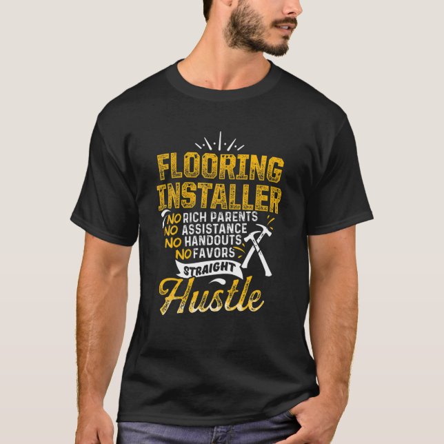 Camiseta Habilidades de diversão do contratante do Flooring (Frente)