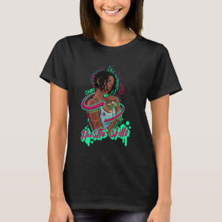 Camiseta Habilidades de Negócios Dinheiro Mulher Melanina P
