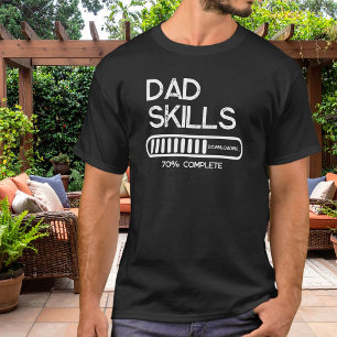 Camiseta Habilidades de Pai Baixando 70 Porcento Completo H