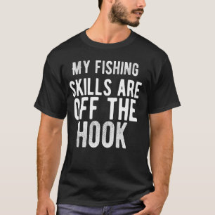 Camiseta Habilidades de Pesca Presente Para Pescador Curto