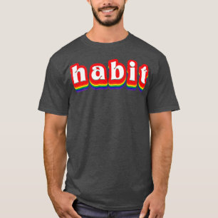 Camiseta Habit Retro Rainbow Typoographic
