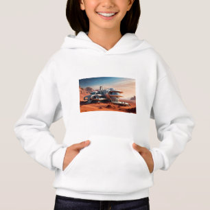 Camiseta Habitat e espaçonave de Marte Gerados por IA
