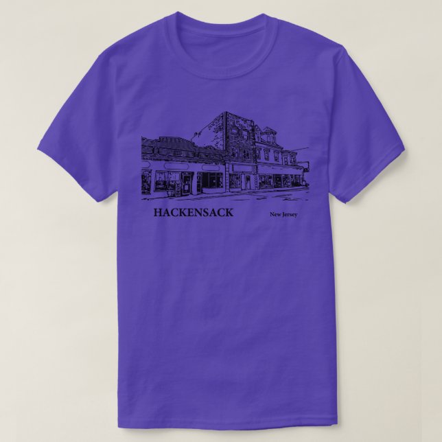 Camiseta Hackensack New Jersey 3 (Frente do Design)