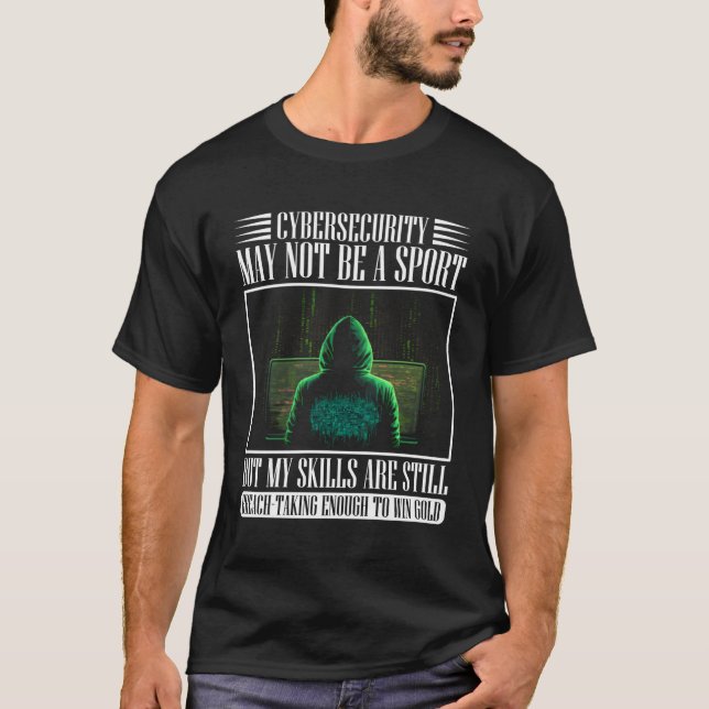Camiseta Hacker Branco Para Cyber Warrior E Hacker Ético (Frente)