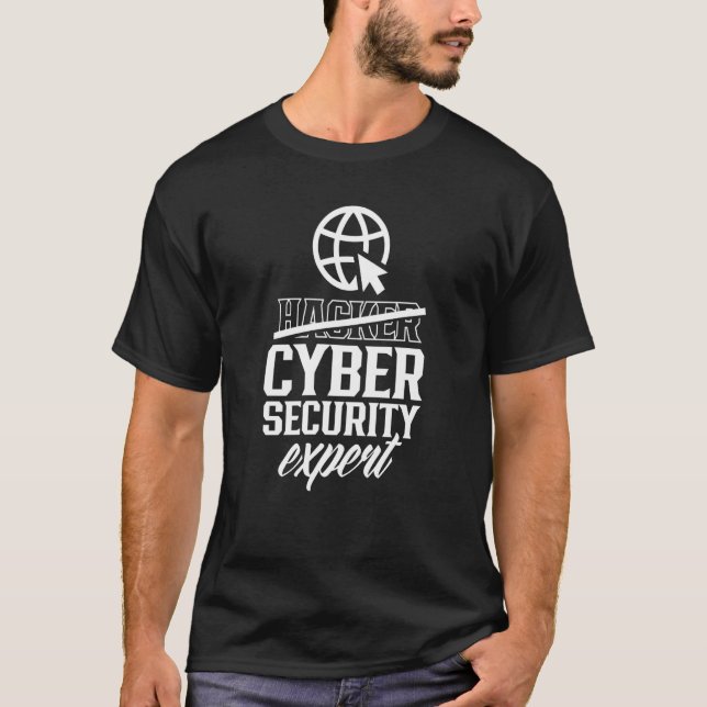 Camiseta Hacker Cyber Security Expert Computer Hack It Hack (Frente)