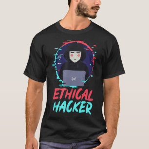 Camiseta Hacker Ético Hackeando Codi de Segurança Cibernéti