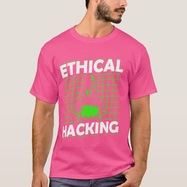Camiseta Hacker Ético Hackeando Computador Hackeando-O Hack (Frente)