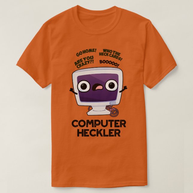 Camiseta Hacker Funny Hacker 1 do Heckler 1 (Frente do Design)