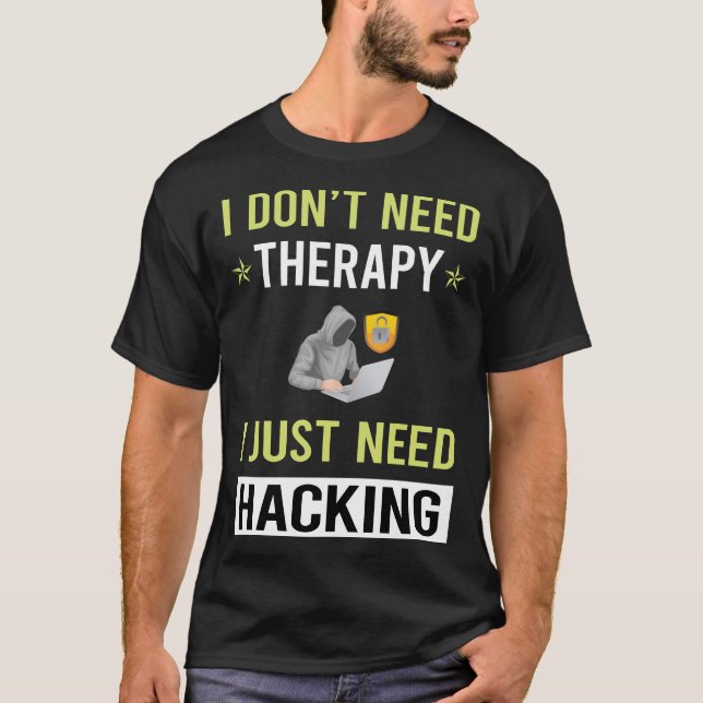 Camiseta Hacker Hacker Hacker da Terapêutica (Frente)