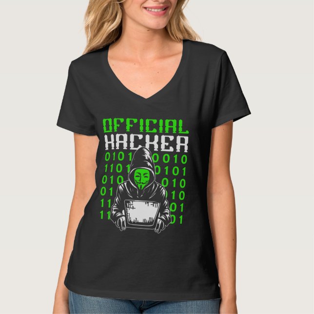 Camiseta Hacker Oficial Hacker It Hack Hacker Hacker Hacker (Frente)