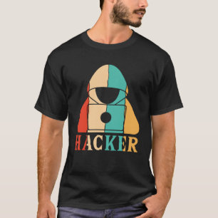 Camiseta Hacker preto do chapéu branco de hackeamento ético